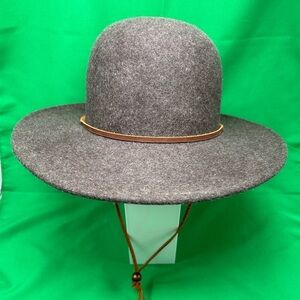 San Diego Hat Co. Woman Fedora Hat Heather Brown 100% Wool  Size  OS  (22.5”)